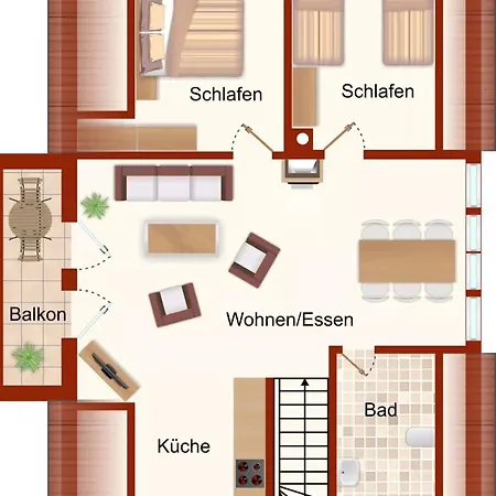 Vakantiehuis Koenigshoern Og, Helle Mit Balkon Eigenem Eingezaeuntem Garten Und Naehe Zum Hunde Herzlich Willkommen *