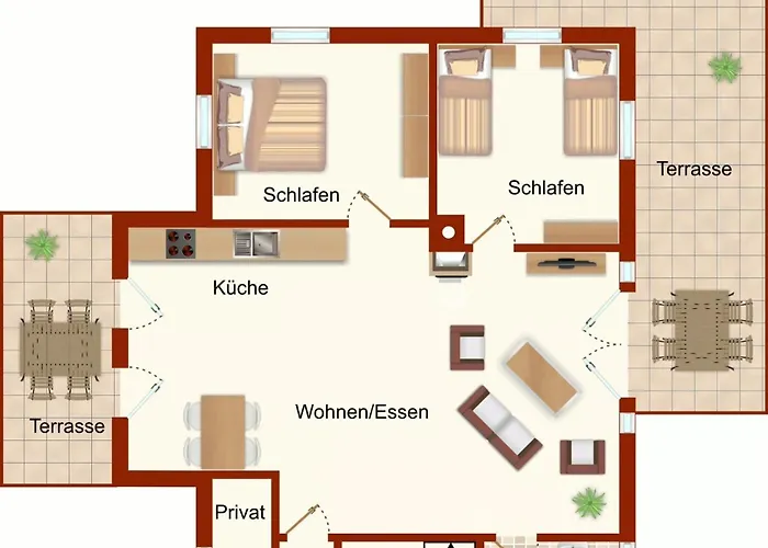 펜션 Koenigshoern Og, Helle Mit Balkon Eigenem Eingezaeuntem Garten Und Naehe Zum Hunde Herzlich Willkommen 글로페